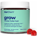 Her Own Grow Gummies bottle with keratin and biotin for thicker, healthier hair growth