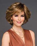 Gabor Gimme Drama Wig GF9-24SS Iced Café Latte bob with layered waves and sheer lace front