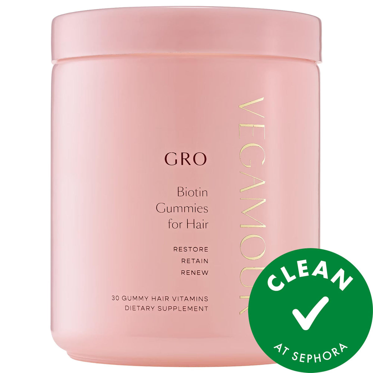 GRO Biotin Gummies vegan hair growth supplements for thicker, fuller hair