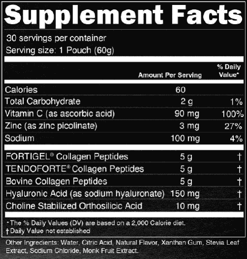 OIAM Collagen Liquid Raspberry 30 single-serve pouches with joint, skin, and bone support ingredients