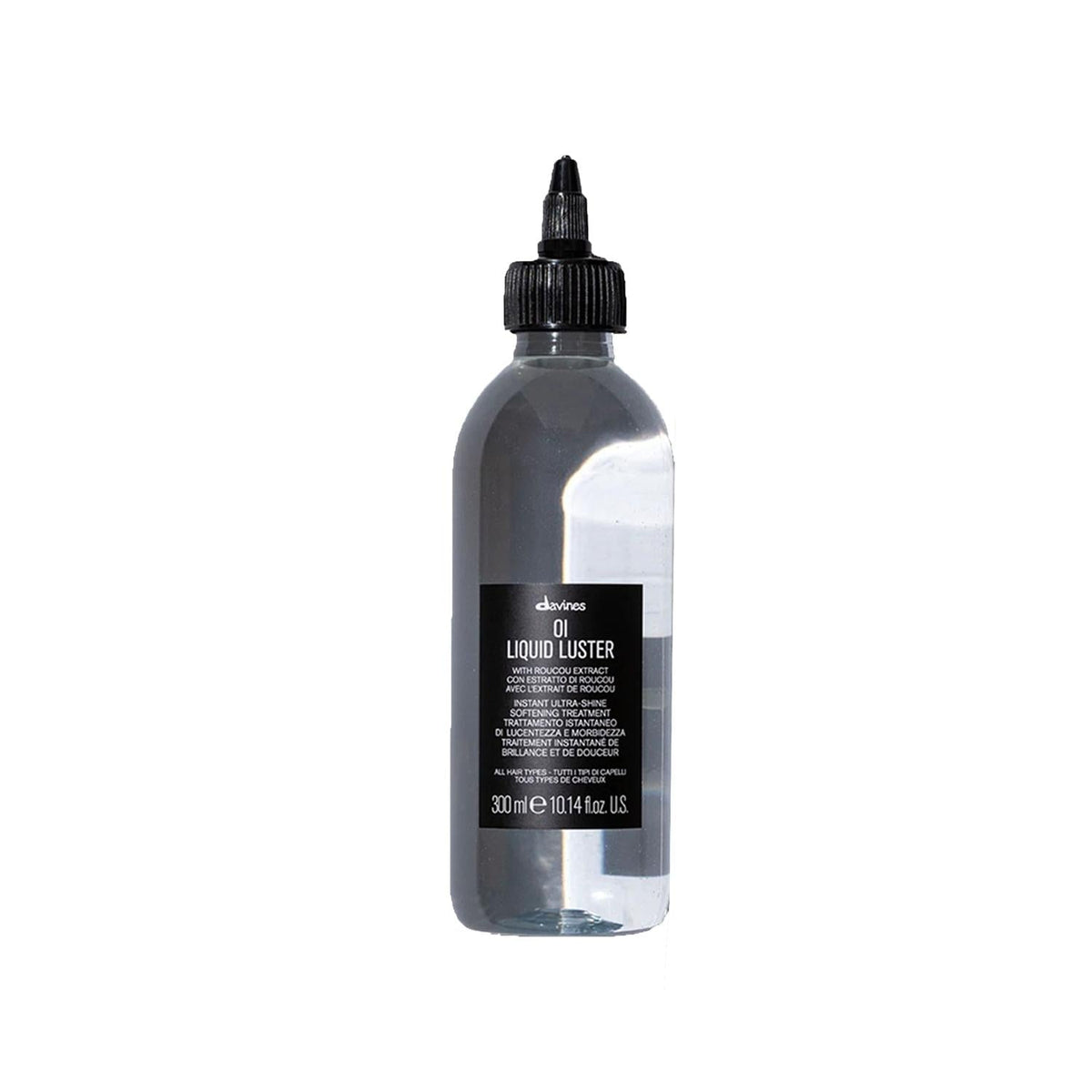 Davines OI Liquid Luster hair care serum bottle 300ml for dry damaged hair shine and nourishment